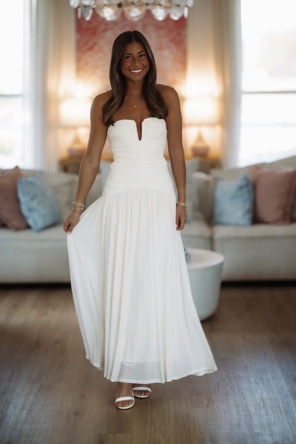 Forever Begins Maxi Dress - Ivory Forever Begins Maxi Dress - Ivory
