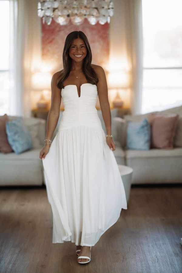 Forever Begins Maxi Dress - Ivory Forever Begins Maxi Dress - Ivory