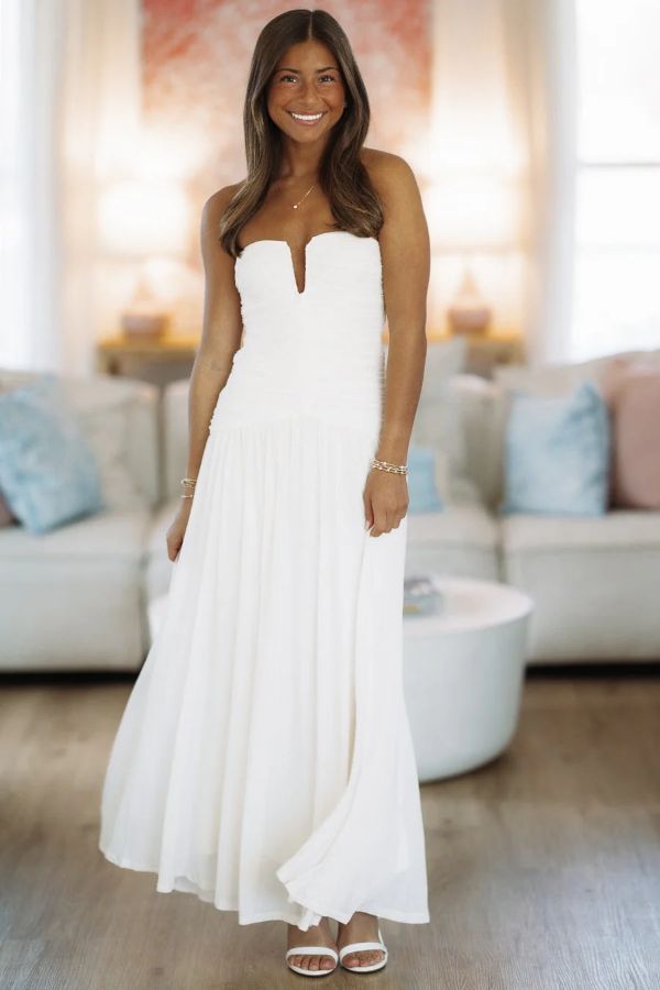 Forever Begins Maxi Dress - Ivory Forever Begins Maxi Dress - Ivory
